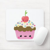 Kawaii kleiner Kuchen mit Kirsche auf die Mousepad (Mit Mouse)