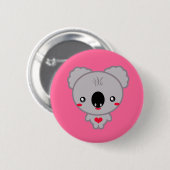 Kawaii Koala-Bär Button (Vorne & Hinten)