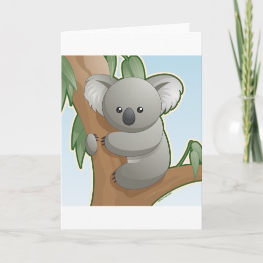 Kawaii Koala Karte (Vorderseite)