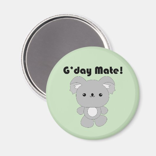 Kawaii Koala Magnet (Vorderseite/Rückseite)