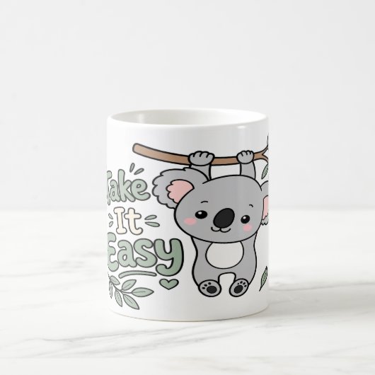Kawaii Koala Nimm's Leicht Selbstfürsorge-Geschenk Kaffeetasse (Mittel)