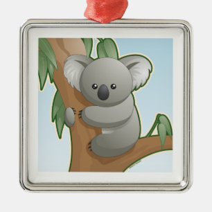 Kawaii Koala Ornament Aus Metall