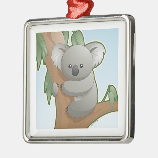 Kawaii Koala Ornament Aus Metall (Links)