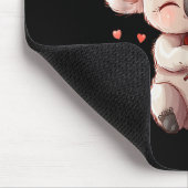 Kawaii Koala Playing Violin Graphic For Valentines Mousepad (Ecke)