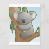 Kawaii Koala Postkarte (Vorderseite)