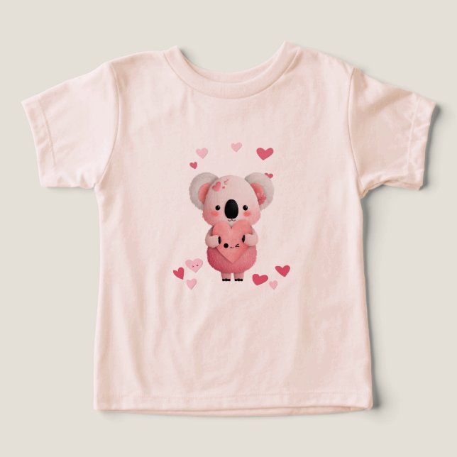 Kawaii Koala With Hearts (Design Vorderseite)