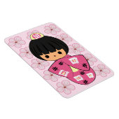 Kawaii Kokeshi Doll Magnet (Rechte Seite)