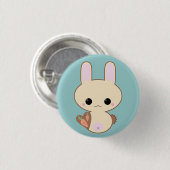 Kawaii Kokeshi Häschen-Button Button (Vorne & Hinten)