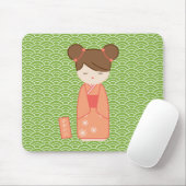 Kawaii Kokeshi Mousepad (Mit Mouse)