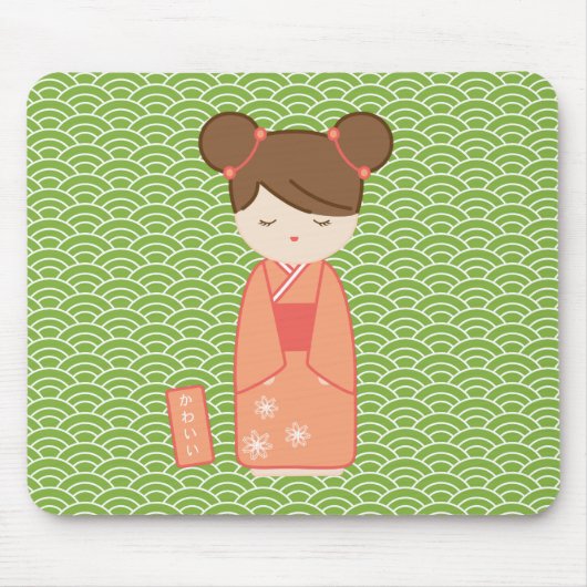 Kawaii Kokeshi Mousepad (Vorne)