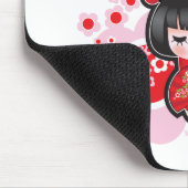 Kawaii Kokeshi Puppe Mousepad (Ecke)
