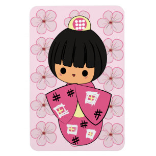 Kawaii Kokeshi Puppenmagnet Magnet