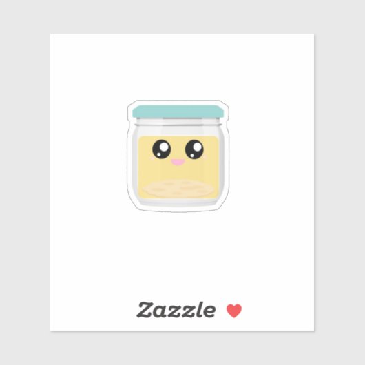 Kawaii Kombucha Scoby- Vinyl Sticker (Blatt)