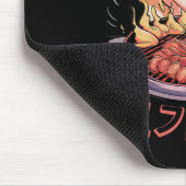 Kawaii Korean Cat Eating Grillen Mousepad (Ecke)