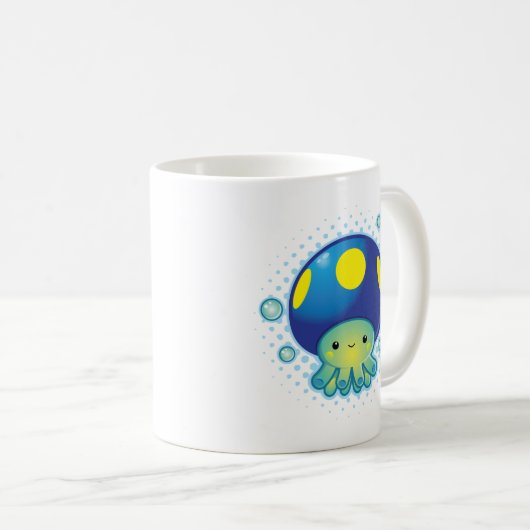 Kawaii Kraken-Pilz Kaffeetasse (VorderseiteRechts)