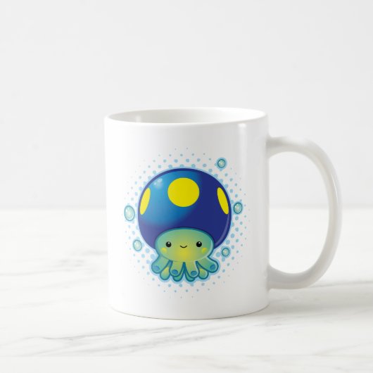 Kawaii Kraken-Pilz Kaffeetasse (Rechts)