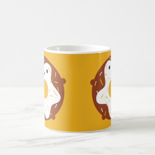 Kawaii Krapfen Kaffeetasse (Mittel)