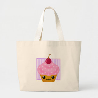 Kawaii Kuchen-KirschTaschen-Tasche Jumbo Stoffbeutel