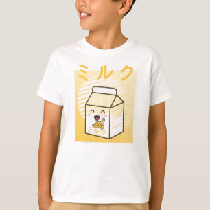 Kawaii-Kuh Retro-Japanische Bananenmilch T-Shirt