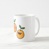 Kawaii Kumquat Freunde Kaffeetasse (VorderseiteRechts)