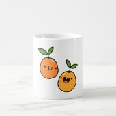 Kawaii Kumquat Freunde Kaffeetasse (Mittel)