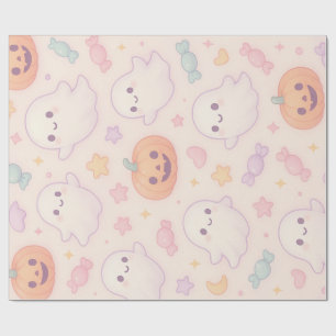Kawaii Kürbis Halloween Design  Geschenkpapier