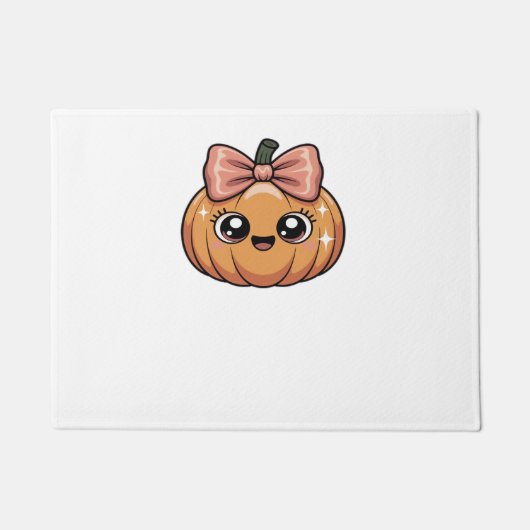 Kawaii Kürbis Klassischer T - Shirt Fußmatte (Vorderseite)