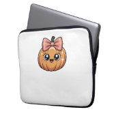 Kawaii Kürbis Klassischer T - Shirt Laptopschutzhülle (Vorderseite Links)