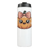 Kawaii Kürbis Klassischer T - Shirt Thermosbecher (Vorderseite)