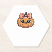 Kawaii Kürbis Klassischer T - Shirt Untersetzer (Vorderseite)