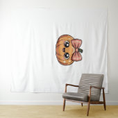 Kawaii Kürbis Klassischer T - Shirt Wandteppich (Beispiel (Horizontal))