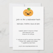Kawaii Kürbislaterne Halloween-Party Invite Einladung (Rückseite)