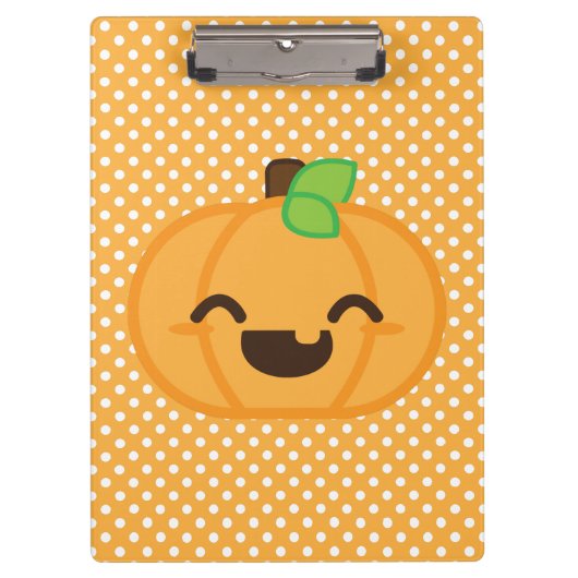 Kawaii Kürbislaterne Pumpkin Clip Board Klemmbrett (Vorderseite)