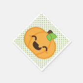 Kawaii Kürbislaterne Pumpkin Napkins Serviette (Ecke)