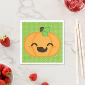 Kawaii Kürbislaterne Pumpkin Napkins Serviette (Beispiel)