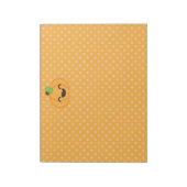 Kawaii Kürbislaterne Pumpkin Notepad Notizblock (Rotiert)