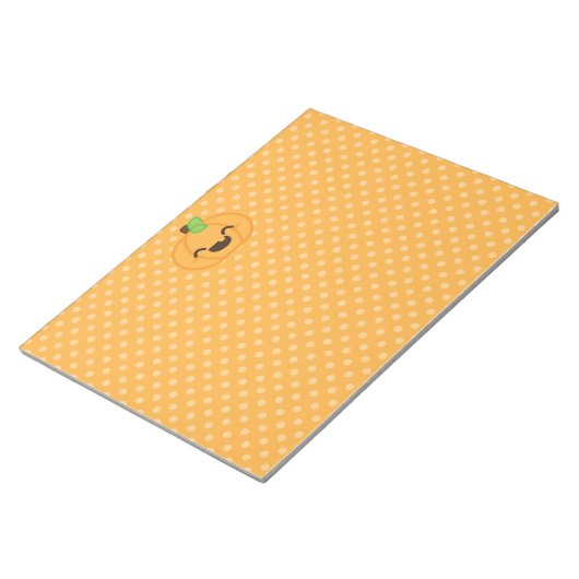 Kawaii Kürbislaterne Pumpkin Notepad Notizblock (angewinkelt)