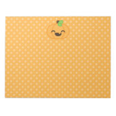 Kawaii Kürbislaterne Pumpkin Notepad Notizblock (Vorderseite)