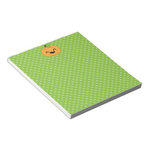 Kawaii Kürbislaterne Pumpkin Notepad Notizblock
