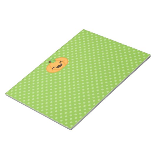 Kawaii Kürbislaterne Pumpkin Notepad Notizblock (angewinkelt)