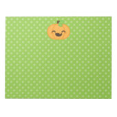 Kawaii Kürbislaterne Pumpkin Notepad Notizblock (Vorderseite)