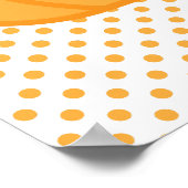 Kawaii Kürbislaterne Pumpkin Poster Print (Ecke)