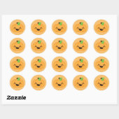 Kawaii Kürbislaterne Pumpkin Stickers (Blatt)