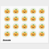 Kawaii Kürbislaterne Pumpkin Stickers (Blatt)