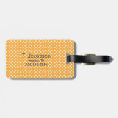 Kawaii Kürbislaterne Pumpkin Travel Gepäckanhänger (Rückseite horizontal)