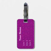 Kawaii kurzer Haar Yorkie Cartoon-Hund Gepäckanhänger (Rückseite vertikal)