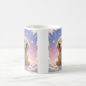 Kawaii Labrador Retriever sky & stars Kaffeetasse (Mittel)