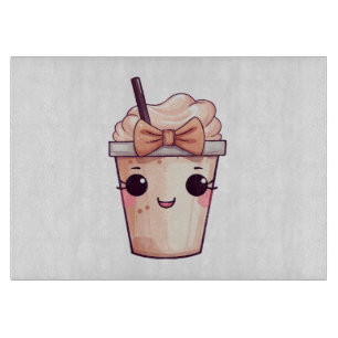 Kawaii Lächeln Frappe Schneidebrett