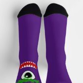 Kawaii lächelt ein Mit Augen Monster Socken (Oben)