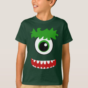 Kawaii lächelt ein Mit Augen Monster T-Shirt